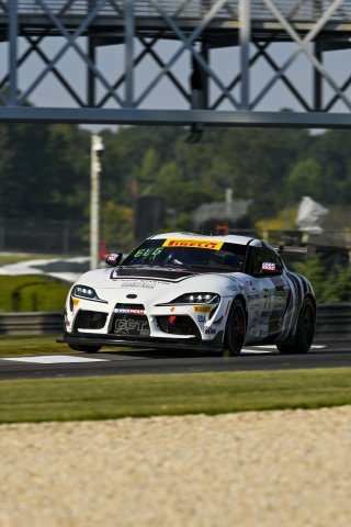 #71 Toyota Gazoo Racing GR Supra GT4 EVO2 of Nicolai Elghanayan and Mads Siljehaug, Marco Polo Motorsports, GT4 America, Silver, SRO America, Barber Motorsports Park, Birmingham, AL, Sept 5 - 7, 2025
 | Fred Hardy Jr. | www.FredHardyPhoto.com &copy;2025 