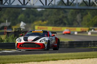 #4 Aston Martin Vantage AMR GT4 EVO of Braydon Arthur and Mike David Ortmann, JMF Motorsports, GT4 America, Silver, SRO America, Barber Motorsports Park, Birmingham, AL, Sept 5 - 7, 2025
 | Fred Hardy Jr. | www.FredHardyPhoto.com ©2025 
