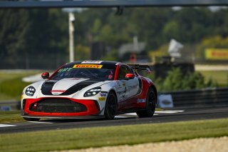 #4 Aston Martin Vantage AMR GT4 EVO of Braydon Arthur and Mike David Ortmann, JMF Motorsports, GT4 America, Silver, SRO America, Barber Motorsports Park, Birmingham, AL, Sept 5 - 7, 2025
 | Fred Hardy Jr. | www.FredHardyPhoto.com ©2025 