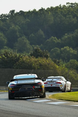 #9 Porsche 718 Cayman GT4 RS Clubsport of Dan Sibille and Loek Hartog, ACI Motorsports, GT4 America, Pro-Am, SRO America, Barber Motorsports Park, Birmingham, AL, Sept 5 - 7, 2025
 | Fred Hardy Jr. | www.FredHardyPhoto.com ©2025 