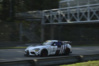 #71 Toyota Gazoo Racing GR Supra GT4 EVO2 of Nicolai Elghanayan and Mads Siljehaug, Marco Polo Motorsports, GT4 America, Silver, SRO America, Barber Motorsports Park, Birmingham, AL, Sept 5 - 7, 2025
 | Fred Hardy Jr. | www.FredHardyPhoto.com &copy;2025 