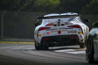 #71 Toyota Gazoo Racing GR Supra GT4 EVO2 of Nicolai Elghanayan and Mads Siljehaug, Marco Polo Motorsports, GT4 America, Silver, SRO America, Barber Motorsports Park, Birmingham, AL, Sept 5 - 7, 2025
 | Fred Hardy Jr. | www.FredHardyPhoto.com &copy;2025 