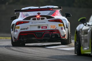 #72 Toyota Gazoo Racing GR Supra GT4 EVO2 of Anthony Geraci and Kenny Schmied, RAFA Racing Team, GT4 America, Am, SRO America, Barber Motorsports Park, Birmingham, AL, Sept 5 - 7, 2025
 | Fred Hardy Jr. | www.FredHardyPhoto.com ©2025 