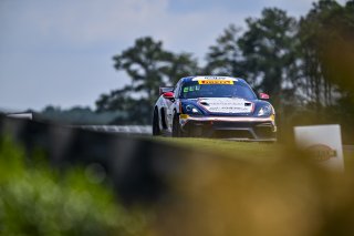 #77 Porsche 718 Cayman GT4 RS Clubsport of Danny Dyszelski and Alex Ellis, VPX Motorsport, GT4 America, Silver, SRO America, Barber Motorsports Park, Birmingham, AL, Sept 5 - 7, 2025
 | Fred Hardy Jr. | www.FredHardyPhoto.com ©2025 