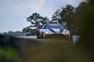 #4 Aston Martin Vantage AMR GT4 EVO of Braydon Arthur and Mike David Ortmann, JMF Motorsports, GT4 America, Silver, SRO America, Barber Motorsports Park, Birmingham, AL, Sept 5 - 7, 2025
 | Fred Hardy Jr. | www.FredHardyPhoto.com ©2025 