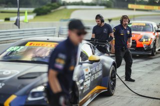 #26 Aston Martin Vantage AMR GT4 EVO of Hannah Grisham and Hannah Greenemeier, Heart of Racing Team, GT4 America, Silver, SRO America, Barber Motorsports Park, Birmingham, AL, Sept 5 - 7, 2025
 | Fred Hardy Jr. | www.FredHardyPhoto.com ©2025