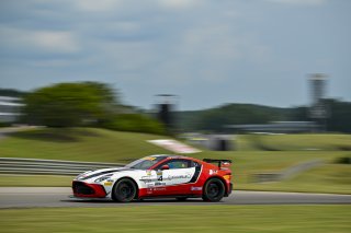 #4 Aston Martin Vantage AMR GT4 EVO of Braydon Arthur and Mike David Ortmann, JMF Motorsports, GT4 America, Silver, SRO America, Barber Motorsports Park, Birmingham, AL, Sept 5 - 7, 2025
 | Fred Hardy Jr. | www.FredHardyPhoto.com ©2025 