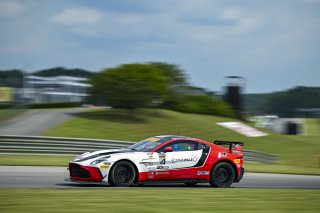 #4 Aston Martin Vantage AMR GT4 EVO of Braydon Arthur and Mike David Ortmann, JMF Motorsports, GT4 America, Silver, SRO America, Barber Motorsports Park, Birmingham, AL, Sept 5 - 7, 2025
 | Fred Hardy Jr. | www.FredHardyPhoto.com ©2025 