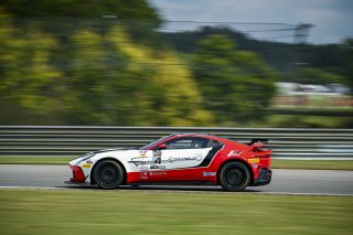 #4 Aston Martin Vantage AMR GT4 EVO of Braydon Arthur and Mike David Ortmann, JMF Motorsports, GT4 America, Silver, SRO America, Barber Motorsports Park, Birmingham, AL, Sept 5 - 7, 2025
 | Fred Hardy Jr. | www.FredHardyPhoto.com ©2025 