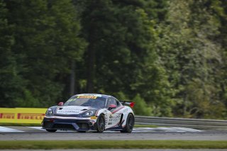 #77 Porsche 718 Cayman GT4 RS Clubsport of Danny Dyszelski and Alex Ellis, VPX Motorsport, GT4 America, Silver, SRO America, Barber Motorsports Park, Birmingham, AL, Sept 5 - 7, 2025
 | Fred Hardy Jr. | www.FredHardyPhoto.com ©2025 