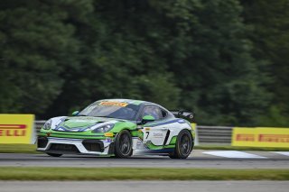 #7 Porsche 718 Cayman GT4 RS Clubsport of Curt Swearingin and Riley Dickinson, ACI Motorsports, GT4 America, Pro-Am, SRO America, Barber Motorsports Park, Birmingham, AL, Sept 5 - 7, 2025
 | Fred Hardy Jr. | www.FredHardyPhoto.com ©2025 