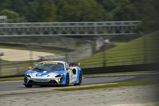 #43 McLaren Artura GT4 of Alex Vogel and Matthew Bell, P1 Groupe, GT4 America, Pro-Am, SRO America, Barber Motorsports Park, Birmingham, AL, Sept 5 - 7, 2025
 | Fred Hardy Jr. | www.FredHardyPhoto.com ©2025 