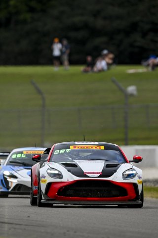 #4 Aston Martin Vantage AMR GT4 EVO of Braydon Arthur and Mike David Ortmann, JMF Motorsports, GT4 America, Silver, SRO America, Barber Motorsports Park, Birmingham, AL, Sept 5 - 7, 2025
 | Fred Hardy Jr. | www.FredHardyPhoto.com ©2025 