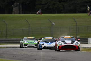 #4 Aston Martin Vantage AMR GT4 EVO of Braydon Arthur and Mike David Ortmann, JMF Motorsports, GT4 America, Silver, SRO America, Barber Motorsports Park, Birmingham, AL, Sept 5 - 7, 2025
 | Fred Hardy Jr. | www.FredHardyPhoto.com ©2025 