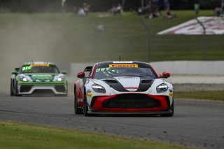 #4 Aston Martin Vantage AMR GT4 EVO of Braydon Arthur and Mike David Ortmann, JMF Motorsports, GT4 America, Silver, SRO America, Barber Motorsports Park, Birmingham, AL, Sept 5 - 7, 2025
 | Fred Hardy Jr. | www.FredHardyPhoto.com ©2025 