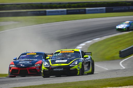 #23 Porsche 718 Cayman GT4 RS Clubsport of Michael Auriemma and Matheus Leist, NOLASPORT, GT4 America, Pro-Am, SRO America, Barber Motorsports Park, Birmingham, AL, Sept 5 - 7, 2025
 | Fred Hardy Jr. | www.FredHardyPhoto.com ©2025 