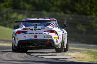 #71 Toyota Gazoo Racing GR Supra GT4 EVO2 of Nicolai Elghanayan and Mads Siljehaug, Marco Polo Motorsports, GT4 America, Silver, SRO America, Barber Motorsports Park, Birmingham, AL, Sept 5 - 7, 2025#71 Toyota Gazoo Racing GR Supra GT4 EVO2 of Nicolai Elg | Fred Hardy Jr. | www.FredHardyPhoto.com ©2025 