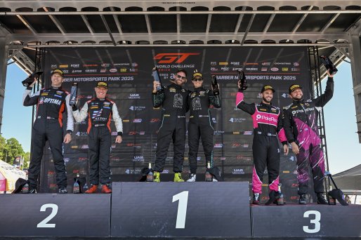 #606 BMW M4 GT4 (G82) EVO of Allen Patten and Laura Hayes, Thunder Bunny Racing, GT4 America, Am, SRO America, Barber Motorsports Park, Birmingham, AL, Sept 5 - 7, 2025 #07 Aston Martin Vantage AMR GT4 of Alex Garcia and Michael Garcia, Skip Barber Racing | Fred Hardy Jr. | www.FredHardyPhoto.com ©2025 