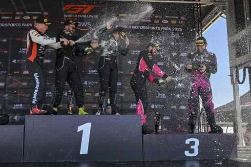 #606 BMW M4 GT4 (G82) EVO of Allen Patten and Laura Hayes, Thunder Bunny Racing, GT4 America, Am, SRO America, Barber Motorsports Park, Birmingham, AL, Sept 5 - 7, 2025 #07 Aston Martin Vantage AMR GT4 of Alex Garcia and Michael Garcia, Skip Barber Racing | Fred Hardy Jr. | www.FredHardyPhoto.com ©2025 