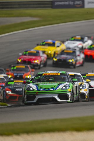 #7 Porsche 718 Cayman GT4 RS Clubsport of Curt Swearingin and Riley Dickinson, ACI Motorsports, GT4 America, Pro-Am, SRO America, Barber Motorsports Park, Birmingham, AL, Sept 5 - 7, 2025
 | Fred Hardy Jr. | www.FredHardyPhoto.com ©2025 