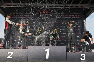 #98 BMW M4 GT4 (G82) EVO of Paul Sparta and Michael Kanisczak, Random Vandals Racing, GT4 America, Am, SRO America, Barber Motorsports Park, Birmingham, AL, Sept 5 - 7, 2025 #36 BMW M4 GT4 (G82) EVO of James Clay and Charlie Postins, BimmerWorld Racing, 2 | Fred Hardy Jr. | www.FredHardyPhoto.com ©2025 