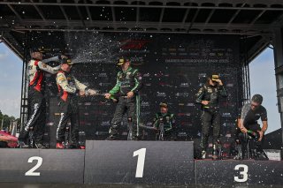 #98 BMW M4 GT4 (G82) EVO of Paul Sparta and Michael Kanisczak, Random Vandals Racing, GT4 America, Am, SRO America, Barber Motorsports Park, Birmingham, AL, Sept 5 - 7, 2025 #36 BMW M4 GT4 (G82) EVO of James Clay and Charlie Postins, BimmerWorld Racing, 2 | Fred Hardy Jr. | www.FredHardyPhoto.com ©2025 