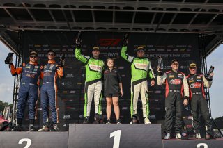 #7 Porsche 718 Cayman GT4 RS Clubsport of Curt Swearingin and Riley Dickinson, ACI Motorsports, GT4 America, Pro-Am, SRO America, Barber Motorsports Park, Birmingham, AL, Sept 5 - 7, 2025 #94 BMW M4 GT4 (G82) EVO of Sam Craven and Josh Green, Random Vanda | Fred Hardy Jr. | www.FredHardyPhoto.com ©2025 