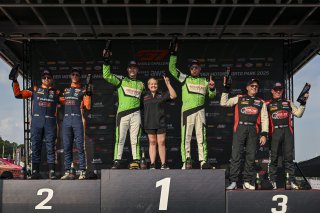 #7 Porsche 718 Cayman GT4 RS Clubsport of Curt Swearingin and Riley Dickinson, ACI Motorsports, GT4 America, Pro-Am, SRO America, Barber Motorsports Park, Birmingham, AL, Sept 5 - 7, 2025 #94 BMW M4 GT4 (G82) EVO of Sam Craven and Josh Green, Random Vanda | Fred Hardy Jr. | www.FredHardyPhoto.com ©2025 