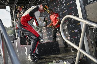 #3 Aston Martin Vantage AMR GT4 EVO of Jesse Webb and Jonathan Neudorf, JMF Motorsports, GT4 America, Silver, SRO America, Barber Motorsports Park, Birmingham, AL, Sept 5 - 7, 2025
 | Fred Hardy Jr. | www.FredHardyPhoto.com ©2025 