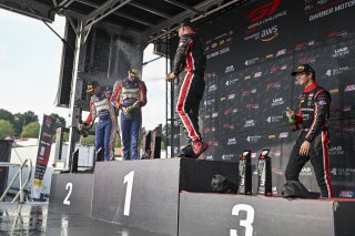 #97 BMW M4 GT4 (G82) EVO of Kenton Koch and Kevin Boehm, Random Vandals Racing, GT4 America, Silver, SRO America, Barber Motorsports Park, Birmingham, AL, Sept 5 - 7, 2025 #68 Toyota Gazoo Racing GR Supra GT4 EVO2 of Tyler Gonzalez and Gresham Wagner, RAF | Fred Hardy Jr. | www.FredHardyPhoto.com ©2025 