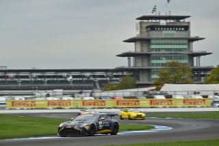 #26 Aston Martin Vantage AMR GT4 EVO of Hannah Grisham / Hannah Greenemeier, Heart of Racing Team, GT4 America, Silver, SRO America, Indianapolis Motor Speedway, Indianapolis, IN, Oct 16–19, 2025
 | Fred Hardy | www.FredHardyPhoto.com ©2025
