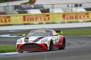 #3 Aston Martin Vantage AMR GT4 EVO of Jesse Webb / Jonathan Neudorf, JMF Motorsports, GT4 America, Silver, SRO America, Indianapolis Motor Speedway, Indianapolis, IN, Oct 16–19, 2025
 | Fred Hardy | www.FredHardyPhoto.com ©2025