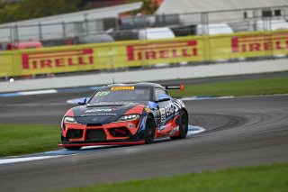 #68 Toyota Gazoo Racing GR Supra GT4 EVO2 of Tyler Gonzalez / Gresham Wagner, RAFA Racing Team, GT4 America, Silver, SRO America, Indianapolis Motor Speedway, Indianapolis, IN, Oct 16&ndash;19, 2025
 | Fred Hardy | www.FredHardyPhoto.com &copy;2025