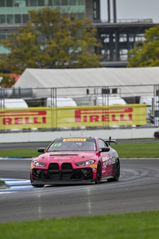 #07 BMW M4 GT4 (G82) of Alex Garcia / Michael Garcia, Skip Barber Racing, GT4 America, Am, SRO America, Indianapolis Motor Speedway, Indianapolis, IN, Oct 16–19, 2025
 | Fred Hardy | www.FredHardyPhoto.com ©2025
