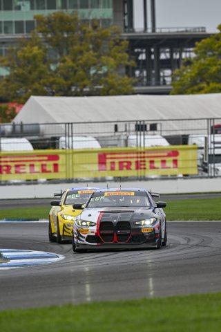 #413 BMW M4 GT4 (G82) of Zach Lumsden / Kris Wilson, Flying Lizard Motorsports, GT4 America, Am, SRO America, Indianapolis Motor Speedway, Indianapolis, IN, Oct 16–19, 2025
 | Fred Hardy | www.FredHardyPhoto.com ©2025