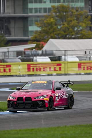 #07 BMW M4 GT4 (G82) of Alex Garcia / Michael Garcia, Skip Barber Racing, GT4 America, Am, SRO America, Indianapolis Motor Speedway, Indianapolis, IN, Oct 16–19, 2025
 | Fred Hardy | www.FredHardyPhoto.com ©2025