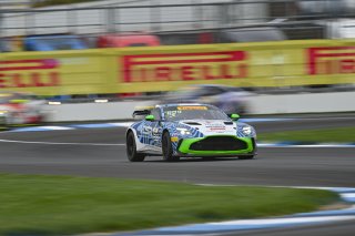 #39 Aston Martin Vantage AMR GT4 EVO of Max Hewitt / Luca Mars, van der Steur Racing, GT4 America, Silver, SRO America, Indianapolis Motor Speedway, Indianapolis, IN, Oct 16–19, 2025
 | Fred Hardy | www.FredHardyPhoto.com ©2025