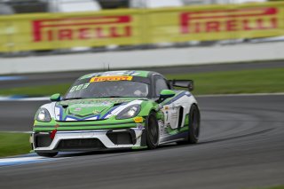 #7 Porsche 718 Cayman GT4 RS Clubsport of Curt Swearingin / Riley Dickinson, ACI Motorsports, GT4 America, Pro-Am, SRO America, Indianapolis Motor Speedway, Indianapolis, IN, Oct 16–19, 2025
 | Fred Hardy | www.FredHardyPhoto.com ©2025