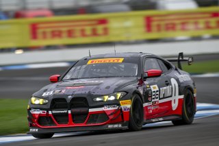 #36 BMW M4 GT4 (G82) EVO of James Clay / Charlie Postins, BimmerWorld Racing, GT4 America, Am, SRO America, Indianapolis Motor Speedway, Indianapolis, IN, Oct 16–19, 2025
 | Fred Hardy | www.FredHardyPhoto.com ©2025