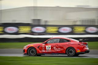 #17 BMW M4 GT4 (G82) of Lucas Catania / Joseph Catania, Rigid Speed Company, GT4 America, Am, SRO America, Indianapolis Motor Speedway, Indianapolis, IN, Oct 16–19, 2025
 | Fred Hardy | www.FredHardyPhoto.com ©2025