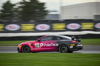 #07 BMW M4 GT4 (G82) of Alex Garcia / Michael Garcia, Skip Barber Racing, GT4 America, Am, SRO America, Indianapolis Motor Speedway, Indianapolis, IN, Oct 16–19, 2025
 | Fred Hardy | www.FredHardyPhoto.com ©2025