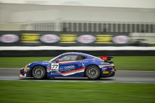 #77 Porsche 718 Cayman GT4 RS Clubsport of Danny Dyszelski / Alex Ellis, VPX Motorsport, GT4 America, Silver, SRO America, Indianapolis Motor Speedway, Indianapolis, IN, Oct 16–19, 2025
 | Fred Hardy | www.FredHardyPhoto.com ©2025