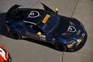 #26 Aston Martin Vantage AMR GT4 EVO of Hannah Grisham / Hannah Greenemeier, Heart of Racing Team, GT4 America, Silver, SRO America, Indianapolis Motor Speedway, Indianapolis, IN, Oct 16–19, 2025
 | Fred Hardy | www.FredHardyPhoto.com ©2025