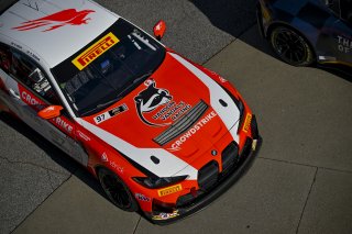 #97 BMW M4 GT4 (G82) EVO of Kenton Koch / Kevin Boehm, Random Vandals Racing, GT4 America, Silver, SRO America, Indianapolis Motor Speedway, Indianapolis, IN, Oct 16–19, 2025
 | Fred Hardy | www.FredHardyPhoto.com ©2025