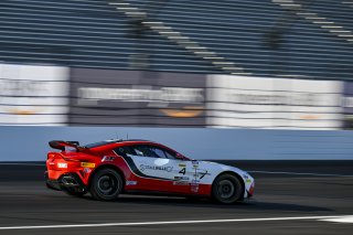 #4 Aston Martin Vantage AMR GT4 EVO of Braydon Arthur / Mike David Ortmann, JMF Motorsports, GT4 America, Silver, SRO America, Indianapolis Motor Speedway, Indianapolis, IN, Oct 16–19, 2025
 | Fred Hardy | www.FredHardyPhoto.com ©2025