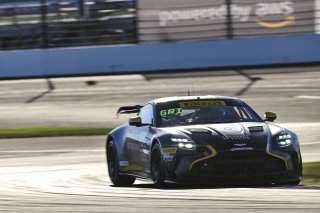 #26 Aston Martin Vantage AMR GT4 EVO of Hannah Grisham / Hannah Greenemeier, Heart of Racing Team, GT4 America, Silver, SRO America, Indianapolis Motor Speedway, Indianapolis, IN, Oct 16–19, 2025
 | Fred Hardy | www.FredHardyPhoto.com ©2025