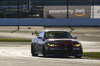 #82 BMW M4 GT4 (G82) EVO of James Walker Jr. / Tyler McQuarrie, BimmerWorld Racing, GT4 America, Pro-Am, SRO America, Indianapolis Motor Speedway, Indianapolis, IN, Oct 16–19, 2025
 | Fred Hardy | www.FredHardyPhoto.com ©2025