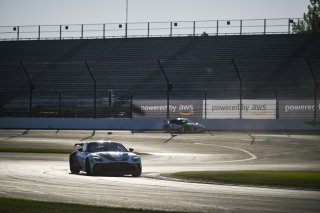 #4 Aston Martin Vantage AMR GT4 EVO of Braydon Arthur / Mike David Ortmann, JMF Motorsports, GT4 America, Silver, SRO America, Indianapolis Motor Speedway, Indianapolis, IN, Oct 16–19, 2025
 | Fred Hardy | www.FredHardyPhoto.com ©2025