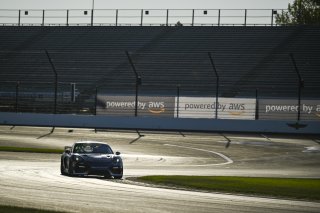 #77 Porsche 718 Cayman GT4 RS Clubsport of Danny Dyszelski / Alex Ellis, VPX Motorsport, GT4 America, Silver, SRO America, Indianapolis Motor Speedway, Indianapolis, IN, Oct 16–19, 2025
 | Fred Hardy | www.FredHardyPhoto.com ©2025