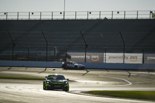 #47 Porsche 718 Cayman GT4 RS Clubsport of Matt Travis / Matheus Leist, NOLASPORT, GT4 America, Pro-Am, SRO America, Indianapolis Motor Speedway, Indianapolis, IN, Oct 16–19, 2025
 | Fred Hardy | www.FredHardyPhoto.com ©2025